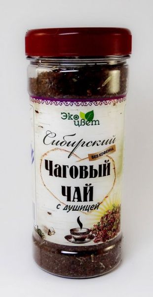 Сибирский чаговый чай с душицей 90 гр фотография
