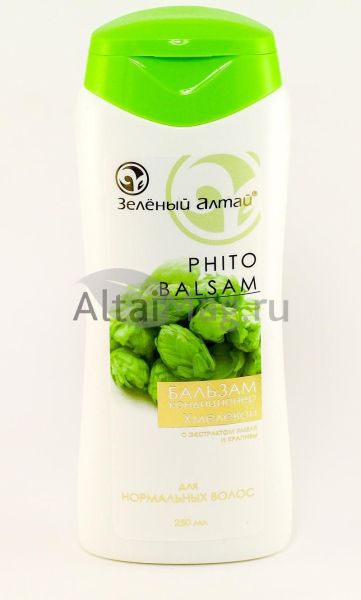 Зеленый алтай бальзам-кондиционер Хмелевой для нормальных волос, 250 мл фотография