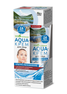 Народные рецепты Aqua-крем для лица на термальной воде Камчатки Ультра-увлажнение, 45 мл (для нормальной кожи)