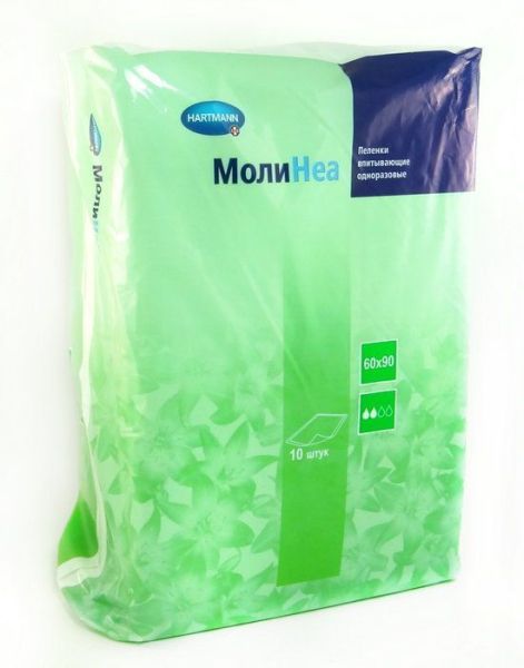 Впитывающие пеленки Molinea 60х90 см, 10 шт фотография