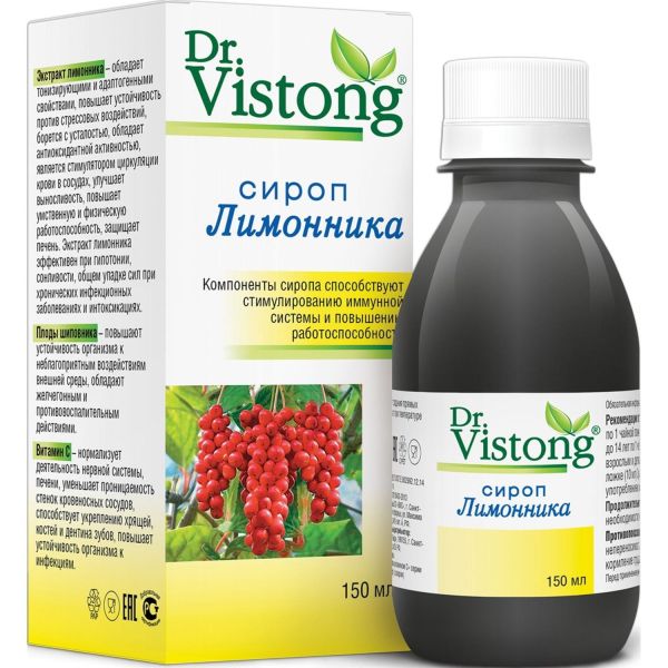 Dr.Vistong сироп Лимонника 150 мл фотография