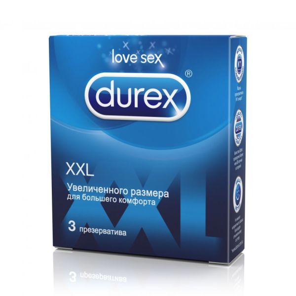 Презерватив durex №3 (pan) (comfort xl) большого размера фотография