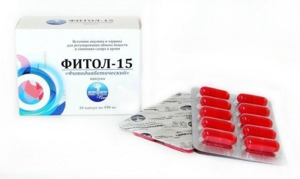 Фитол-15 Фитодиабетический «алфит плюс» 30 капсул фотография